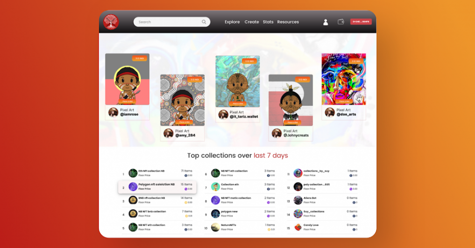 Traditional Art NFT Marketplace screenshot 1