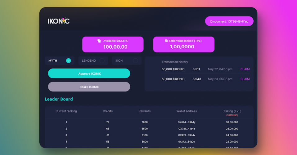 Investors Vesting Platform screenshot 1