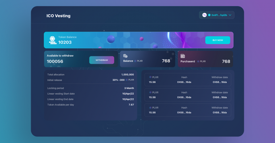 ICO Crowdfunding Platform screenshot 1