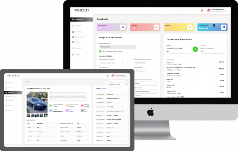 Car Rental Application screenshot 1