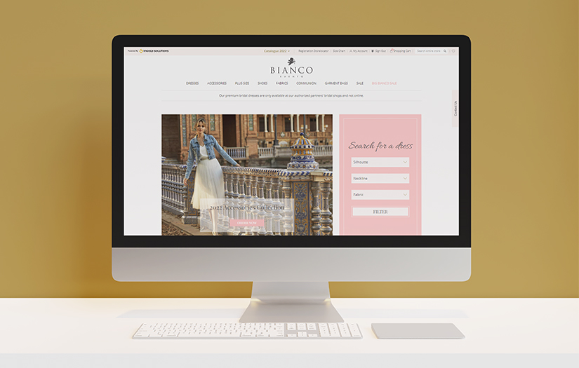 Bianco Evento GmbH B2B Website Development screenshot 1