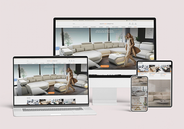 Magento Project References | Sofa Dreams screenshot 1