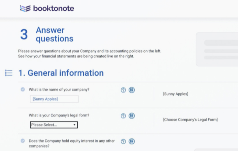 SAAS-based financial reporting automation screenshot 1