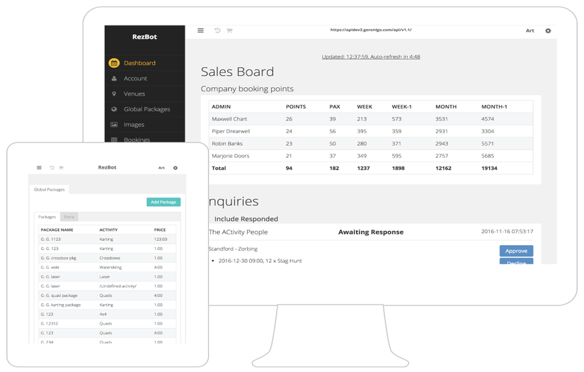 Rezbot Activity Booker screenshot 1