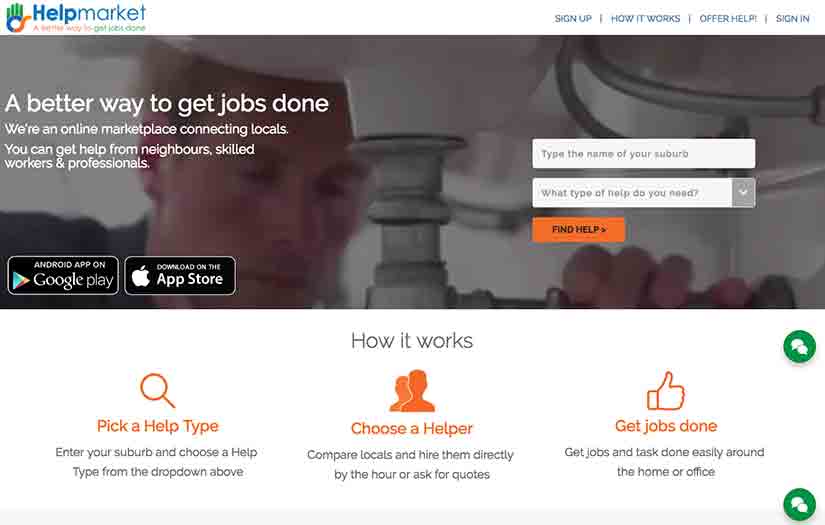 HelpMarket screenshot 1