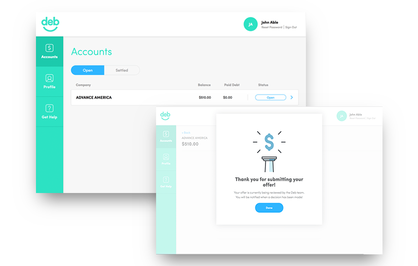 Debnow- Fintech App screenshot 1