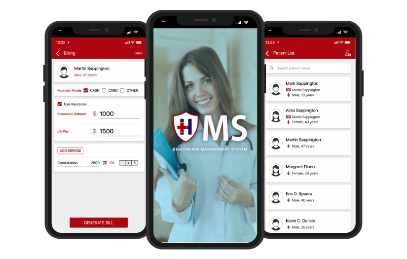 HMS - Healthcare Management System screenshot 1