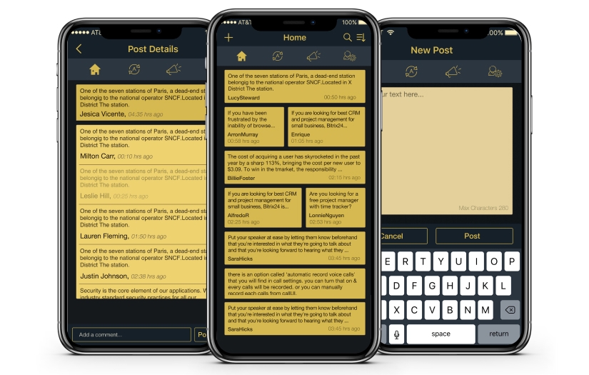 The Booth - Twitter Like Social Networking App screenshot 1