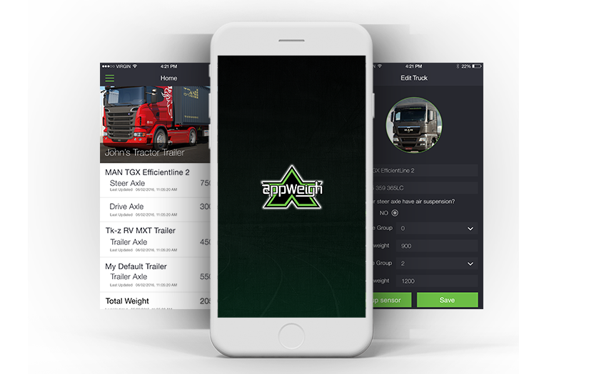 AppWeigh - Bluetooth Enabled Weight Sensor App for the Commercial Transport Industry screenshot 1
