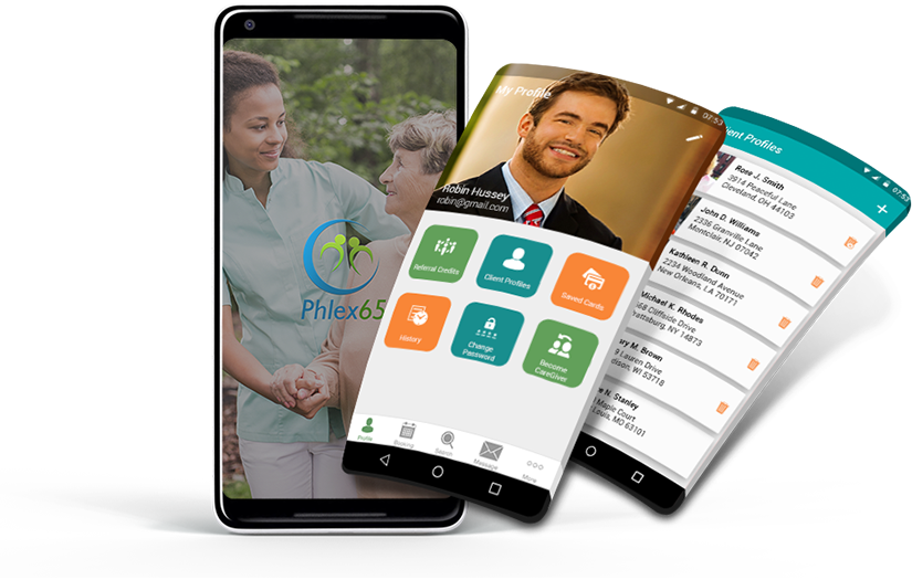 Phlex65 - On-Demand Caregiver App For Healthcare Industry screenshot 1