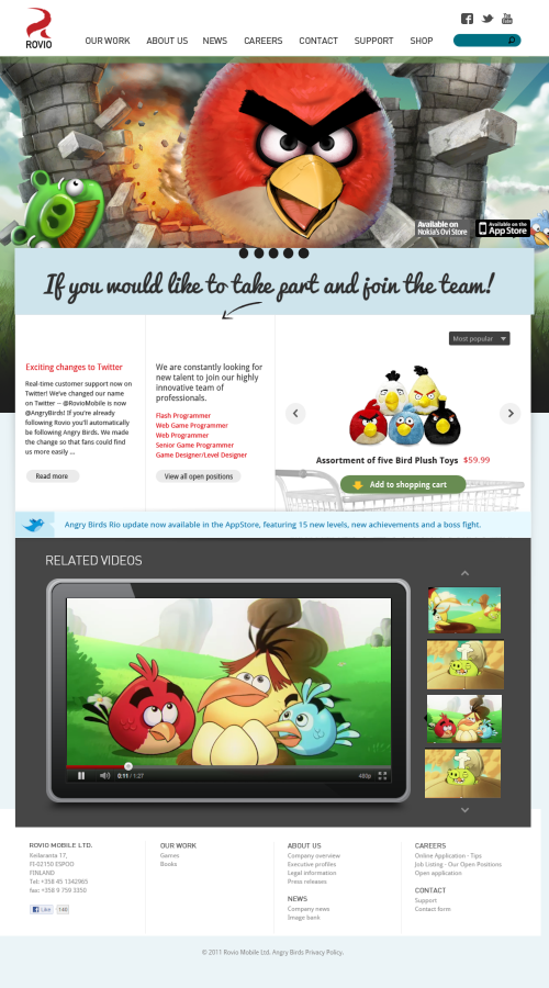 Rovio screenshot 2