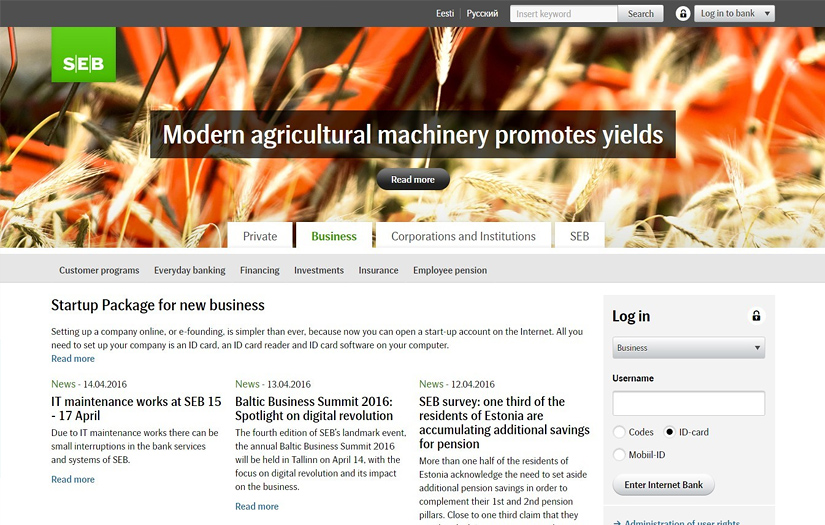 SEB Digital Banking screenshot 1