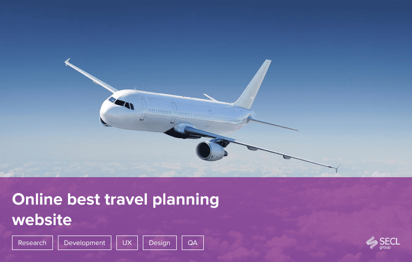 Online travel planning website screenshot 1