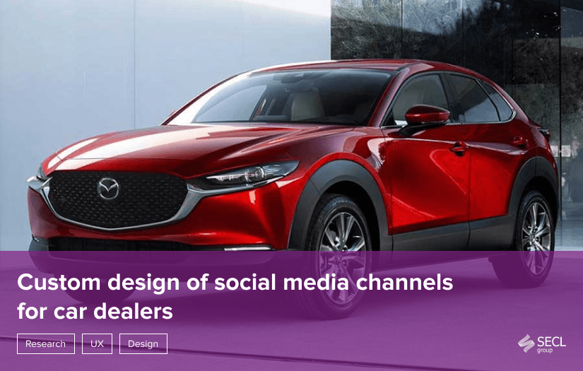 Design of social media channels for car dealers screenshot 1
