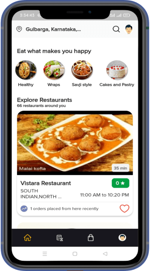 Hungry Veels - On-demand Food Delivery App Development screenshot 1