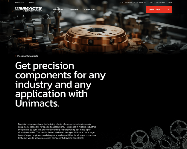 Scalable Website for Manufacturing Services screenshot 2
