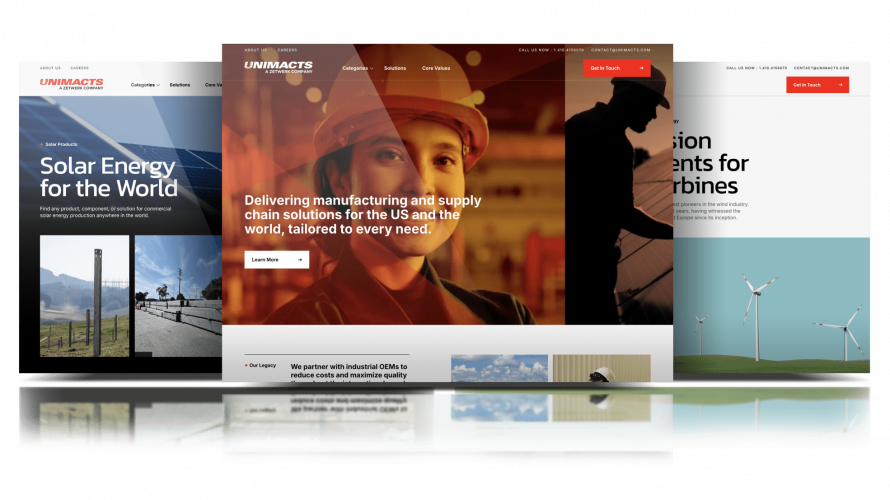 Scalable Website for Manufacturing Services screenshot 3