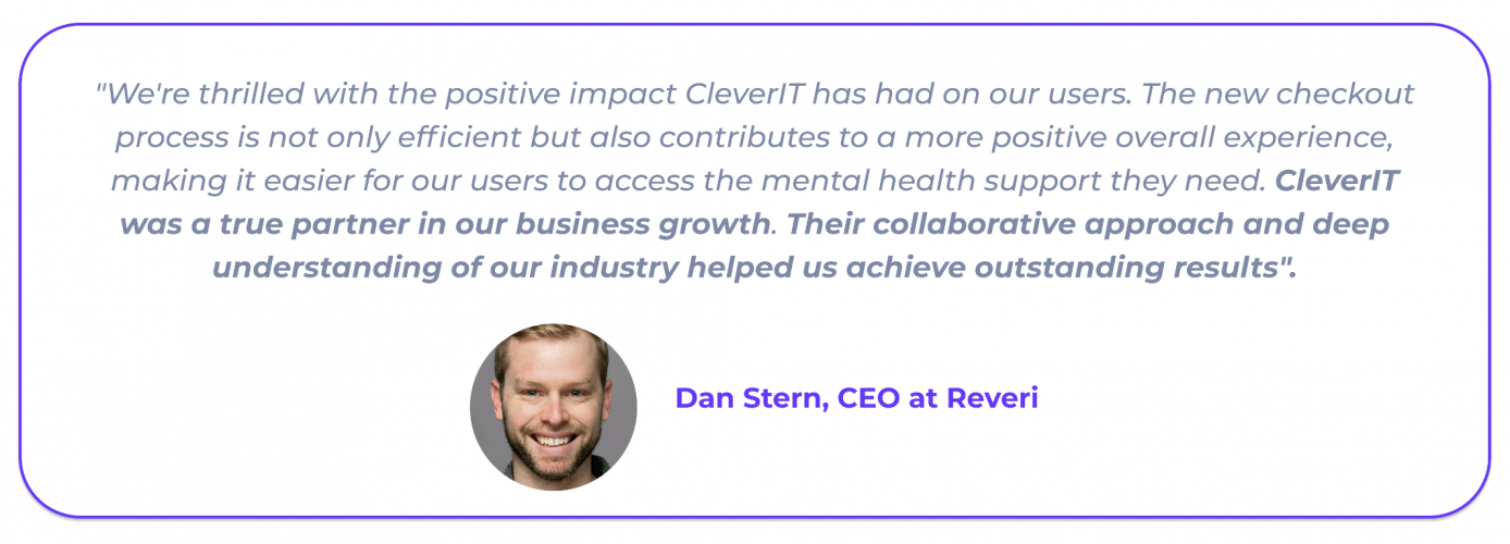 CleverIT Group Transforms the Payment Experience for the Reveri App screenshot 1