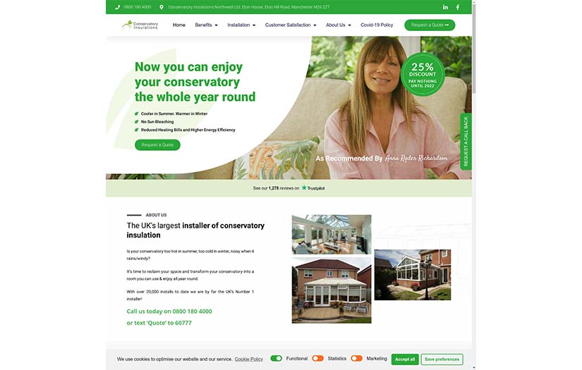 Conservatory Insulations screenshot 1