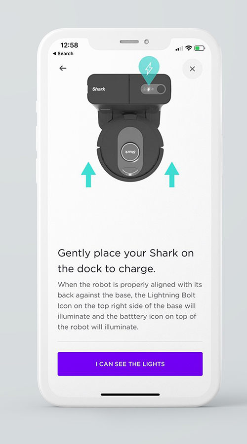 SharkClean IoT Mobile App screenshot 1