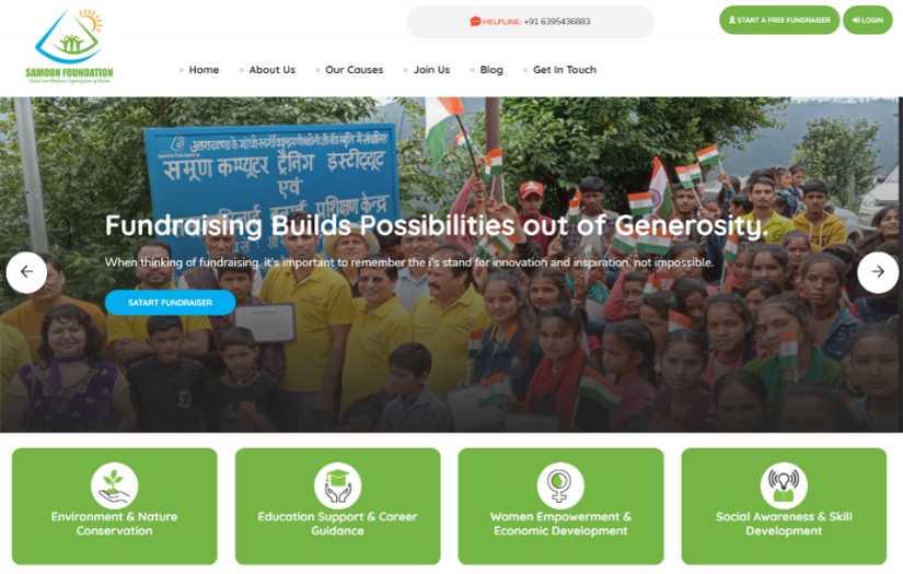 Smoon Foundation - NGO & Fundraising Platform screenshot 1
