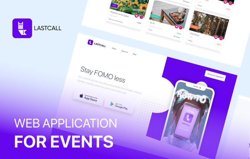 Lastcall - web application for events screenshot 1