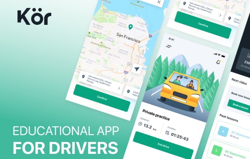 Kör – educational app for drivers screenshot 1