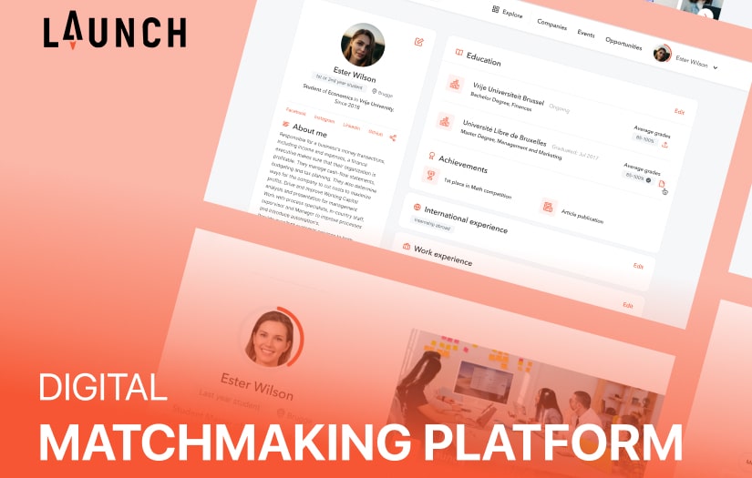 Launch - digital matchmaking platform screenshot 1