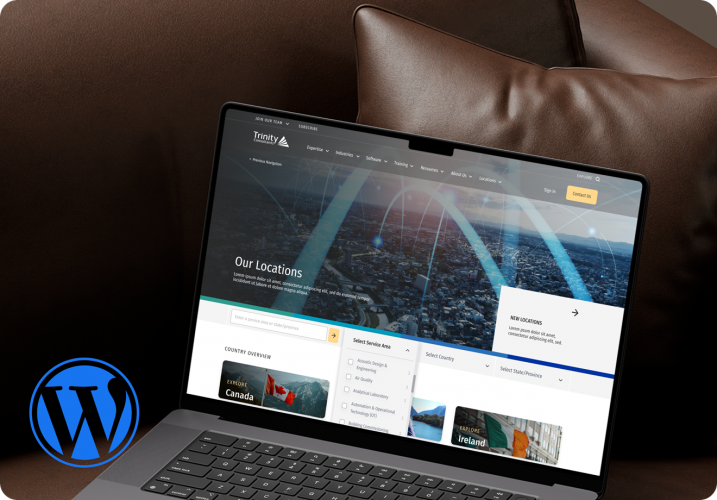 TRINITY CONSULTANTS WORDPRESS WEBSITE screenshot 1