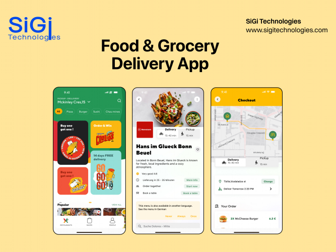On-Demand Food Delivery Mobile Application screenshot 1