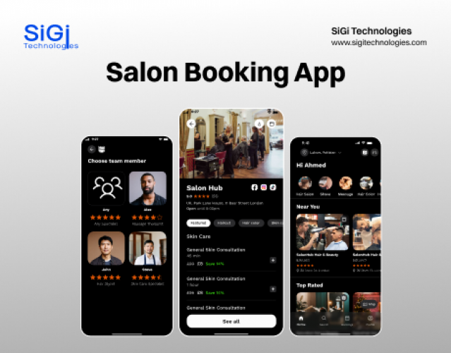 Beauty Salon & Appointment Booking Mobile Application screenshot 1