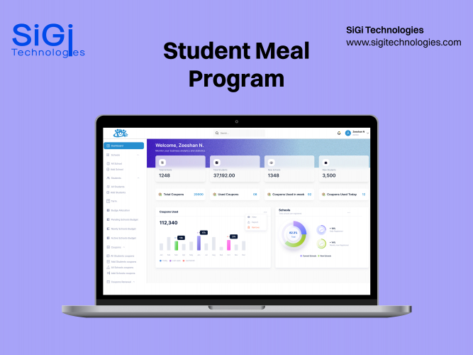 School Student Meal Program & Distribution Management Application screenshot 1