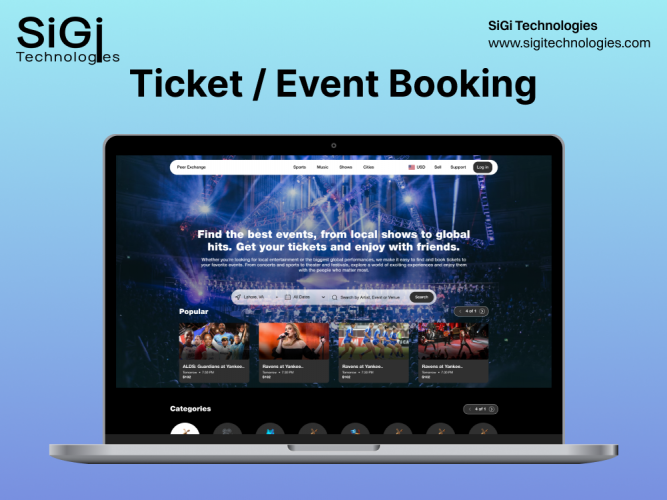 Online Ticket Booking & Reservation Web Application screenshot 1