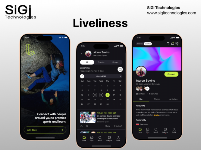 Liveliness – Social Meetup & Adventure Mobile Application screenshot 1