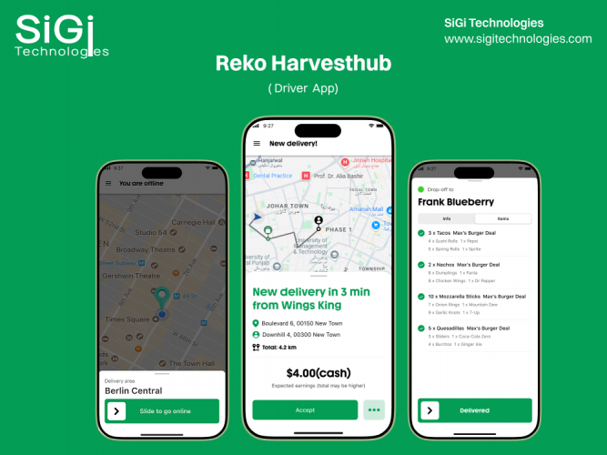 Harvest – Delivery Rider & Order Fulfillment Mobile Application screenshot 1