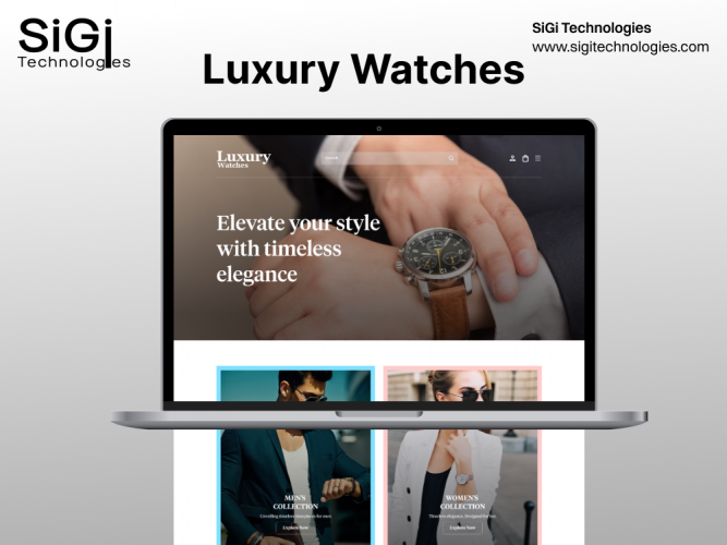 Luxury Watch Retail E-Commerce Web Platform screenshot 1