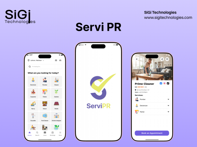 Servi PR – Multi-Service On-Demand Booking Mobile Application screenshot 1