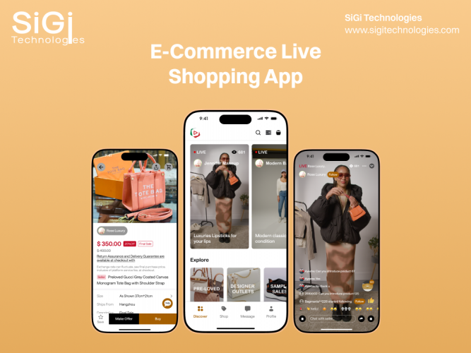 Live Shopping & Live Streaming E-Commerce Mobile Application screenshot 1