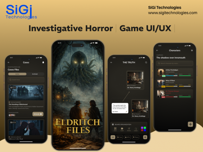 Investigative Horror Mystery Mobile Game Application screenshot 1