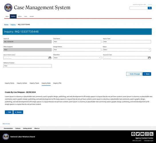 Government Case Management System — UX/UI Design & Scalable Prototyping screenshot 1