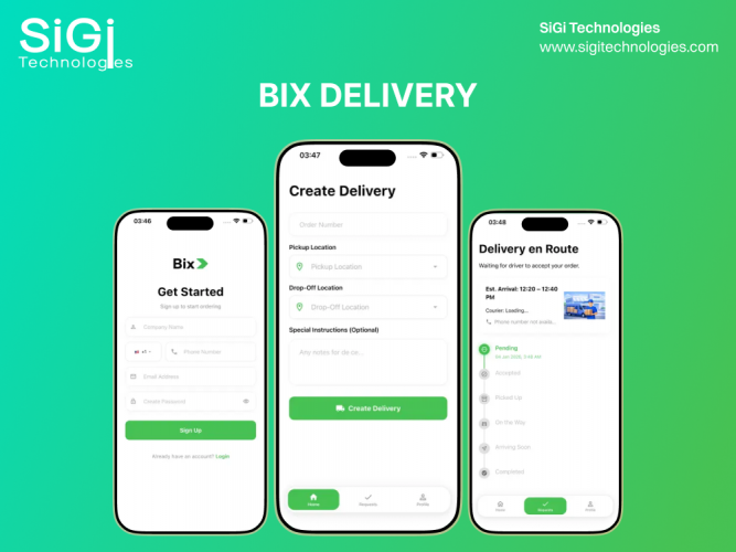 Flutter & Firebase App Deployment for BIX Delivery screenshot 1