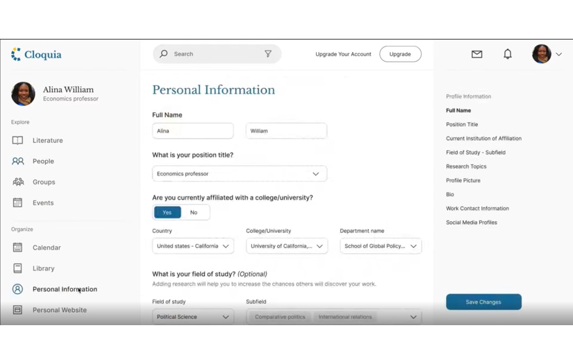 Cloquia - Resercher Marketplace screenshot 2