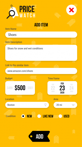 Price Watch - Cross-Platform Application screenshot 1