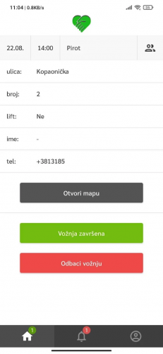 Odnesi Courir - Cross-Platform Application screenshot 2