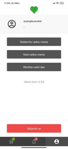 Odnesi Courir - Cross-Platform Application screenshot 3