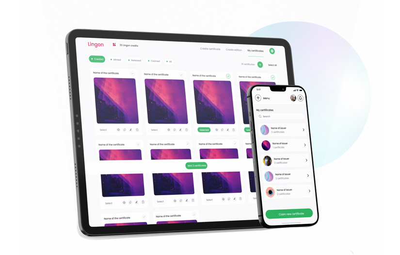 Digital certificates on the Blockchain screenshot 1