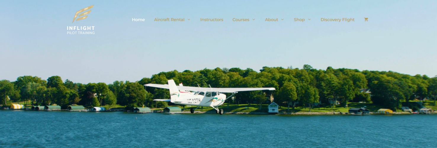 Inflight Pilot Training – Aviation Training Website Development screenshot 1