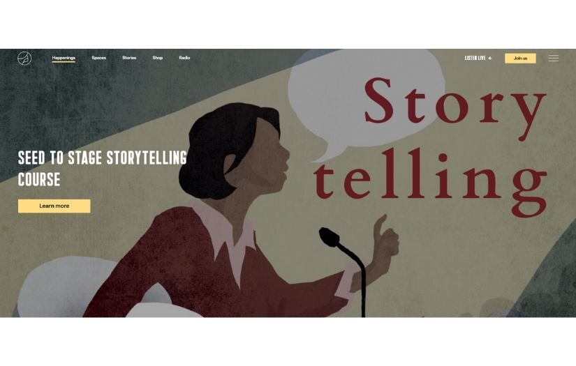 A Homepage for a Singapore Based Co-working Space screenshot 2