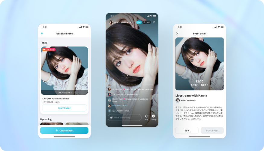 Interactive Livestream Social App from Japan screenshot 1