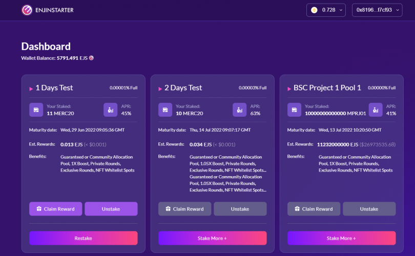 An Easy-to-Follow Staking Web App screenshot 1